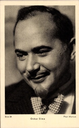 Schauspieler oskar sima - schauspieler,
